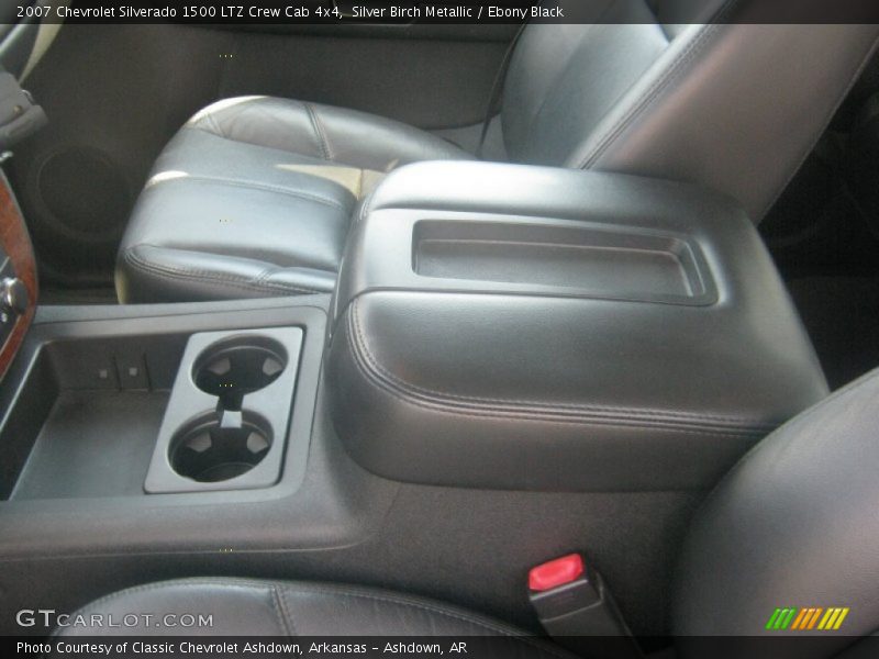 Silver Birch Metallic / Ebony Black 2007 Chevrolet Silverado 1500 LTZ Crew Cab 4x4