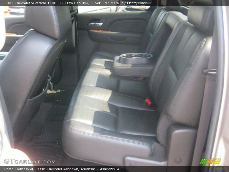 Silver Birch Metallic / Ebony Black 2007 Chevrolet Silverado 1500 LTZ Crew Cab 4x4