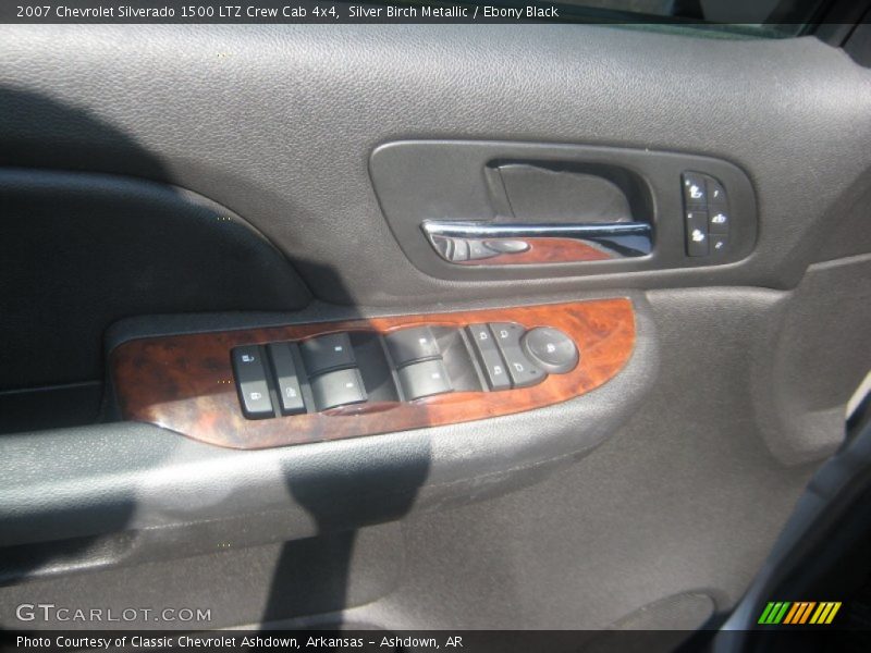 Silver Birch Metallic / Ebony Black 2007 Chevrolet Silverado 1500 LTZ Crew Cab 4x4