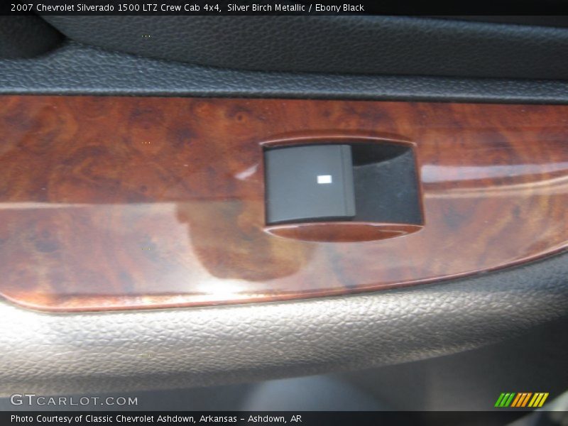 Silver Birch Metallic / Ebony Black 2007 Chevrolet Silverado 1500 LTZ Crew Cab 4x4