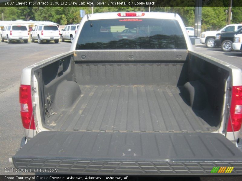 Silver Birch Metallic / Ebony Black 2007 Chevrolet Silverado 1500 LTZ Crew Cab 4x4