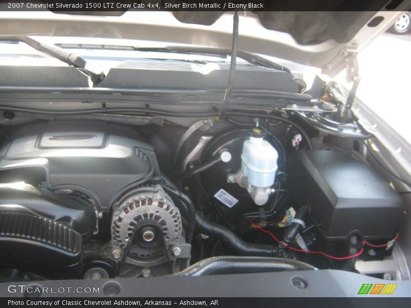 Silver Birch Metallic / Ebony Black 2007 Chevrolet Silverado 1500 LTZ Crew Cab 4x4