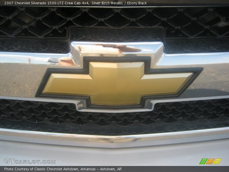 Silver Birch Metallic / Ebony Black 2007 Chevrolet Silverado 1500 LTZ Crew Cab 4x4