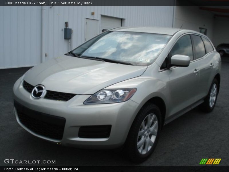 True Silver Metallic / Black 2008 Mazda CX-7 Sport