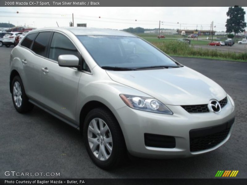 True Silver Metallic / Black 2008 Mazda CX-7 Sport