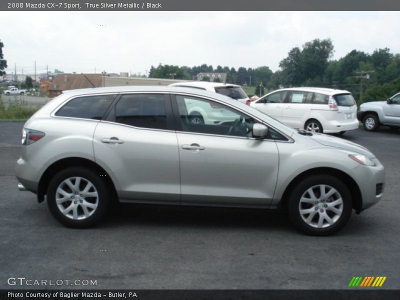 True Silver Metallic / Black 2008 Mazda CX-7 Sport