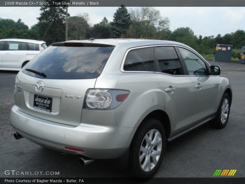 True Silver Metallic / Black 2008 Mazda CX-7 Sport