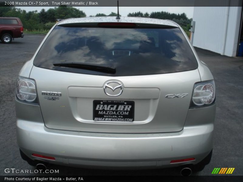 True Silver Metallic / Black 2008 Mazda CX-7 Sport