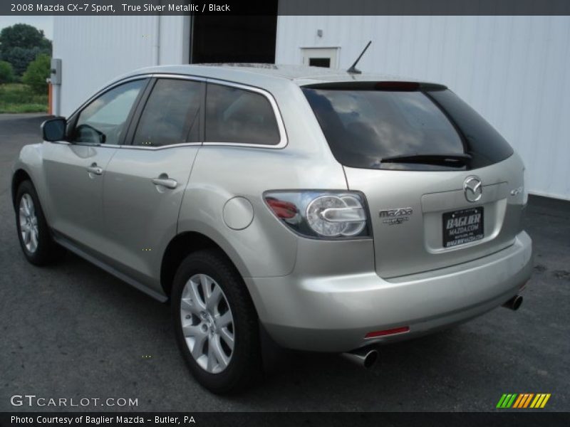 True Silver Metallic / Black 2008 Mazda CX-7 Sport
