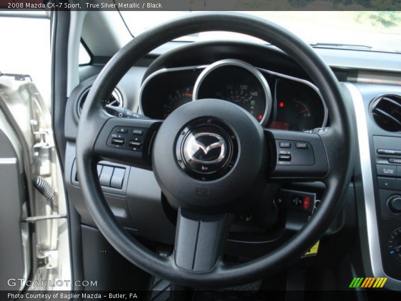 True Silver Metallic / Black 2008 Mazda CX-7 Sport