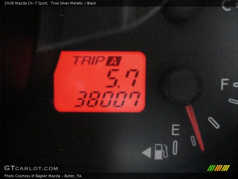 True Silver Metallic / Black 2008 Mazda CX-7 Sport