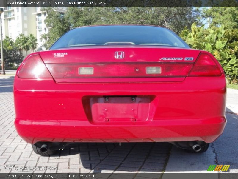 San Marino Red / Ivory 1999 Honda Accord EX V6 Coupe