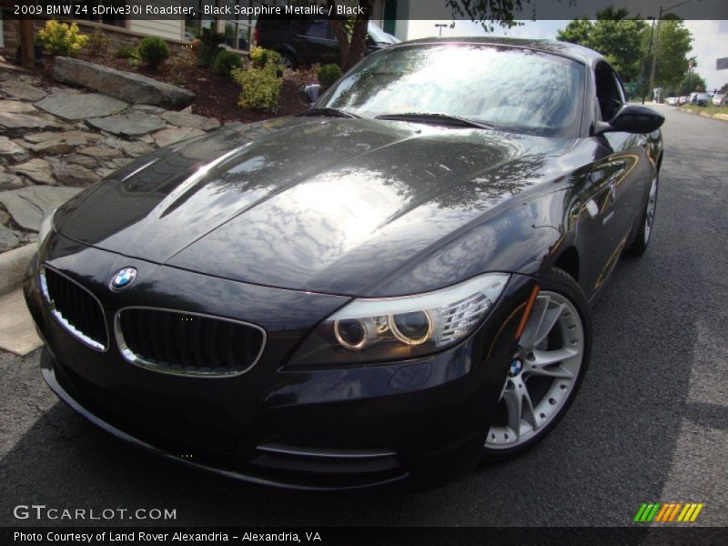 Black Sapphire Metallic / Black 2009 BMW Z4 sDrive30i Roadster