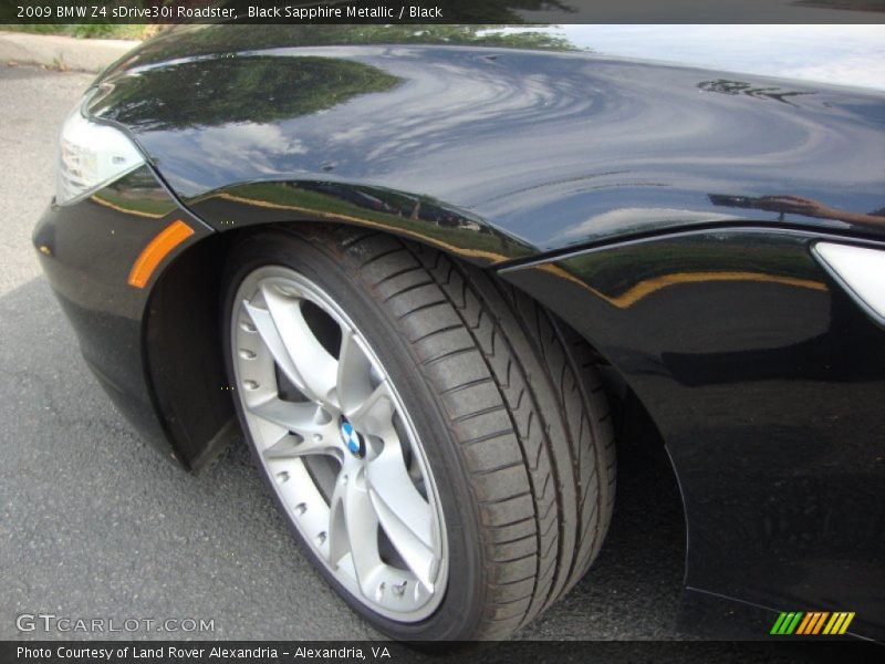 Black Sapphire Metallic / Black 2009 BMW Z4 sDrive30i Roadster