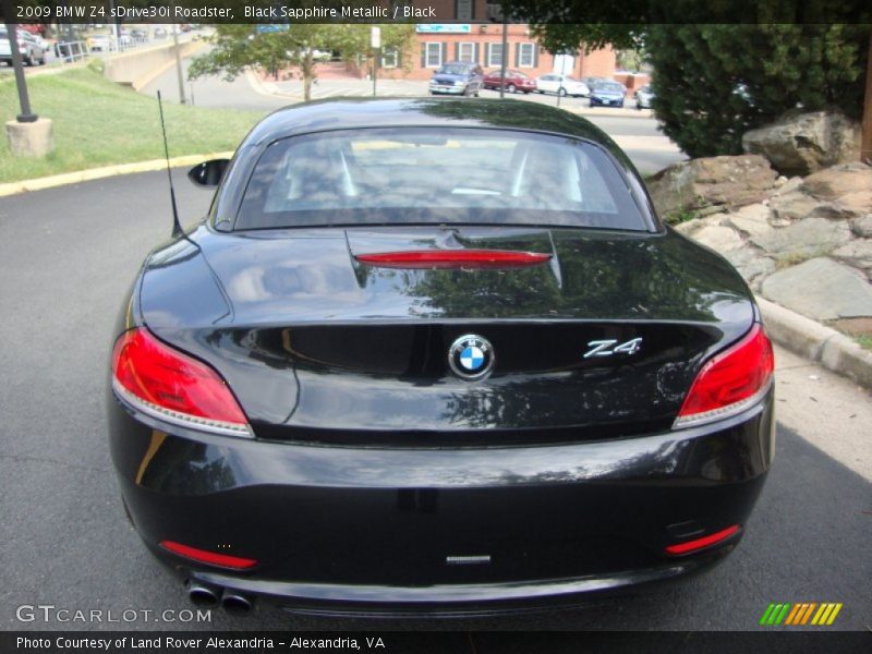 Black Sapphire Metallic / Black 2009 BMW Z4 sDrive30i Roadster