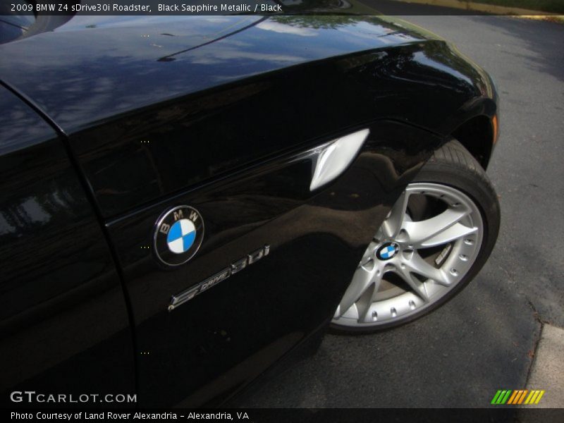 Black Sapphire Metallic / Black 2009 BMW Z4 sDrive30i Roadster