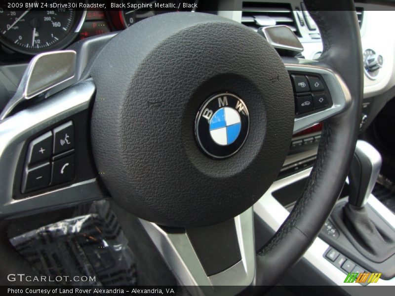 Black Sapphire Metallic / Black 2009 BMW Z4 sDrive30i Roadster
