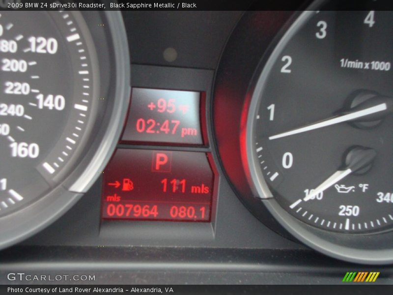 Black Sapphire Metallic / Black 2009 BMW Z4 sDrive30i Roadster