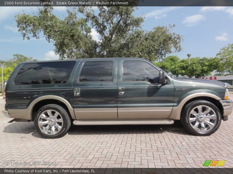 Estate Green Metallic / Medium Parchment 2000 Ford Excursion Limited
