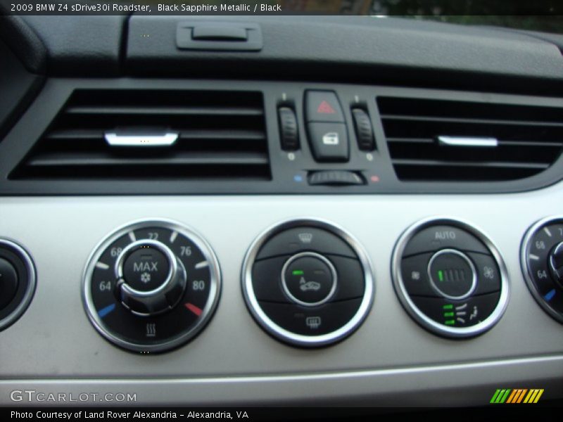 Controls of 2009 Z4 sDrive30i Roadster