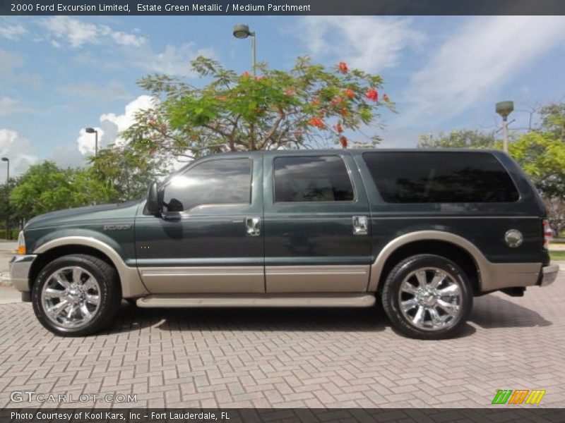  2000 Excursion Limited Estate Green Metallic