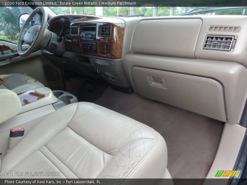 Estate Green Metallic / Medium Parchment 2000 Ford Excursion Limited