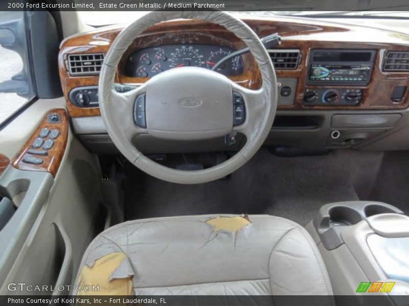Estate Green Metallic / Medium Parchment 2000 Ford Excursion Limited