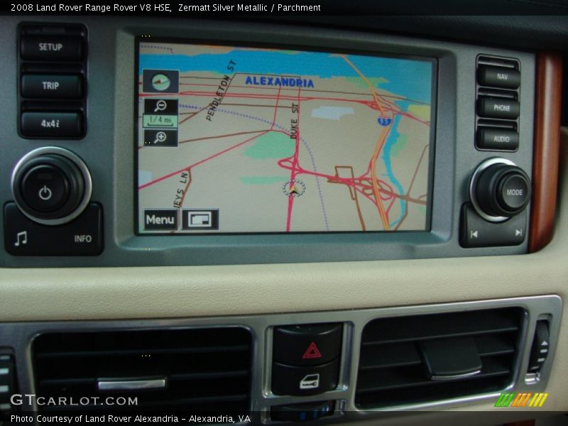 Zermatt Silver Metallic / Parchment 2008 Land Rover Range Rover V8 HSE