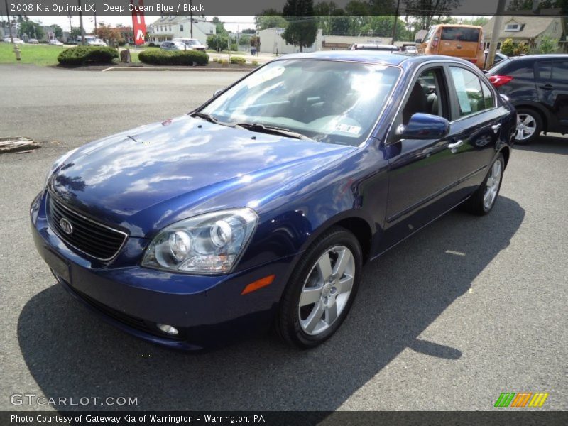 Deep Ocean Blue / Black 2008 Kia Optima LX