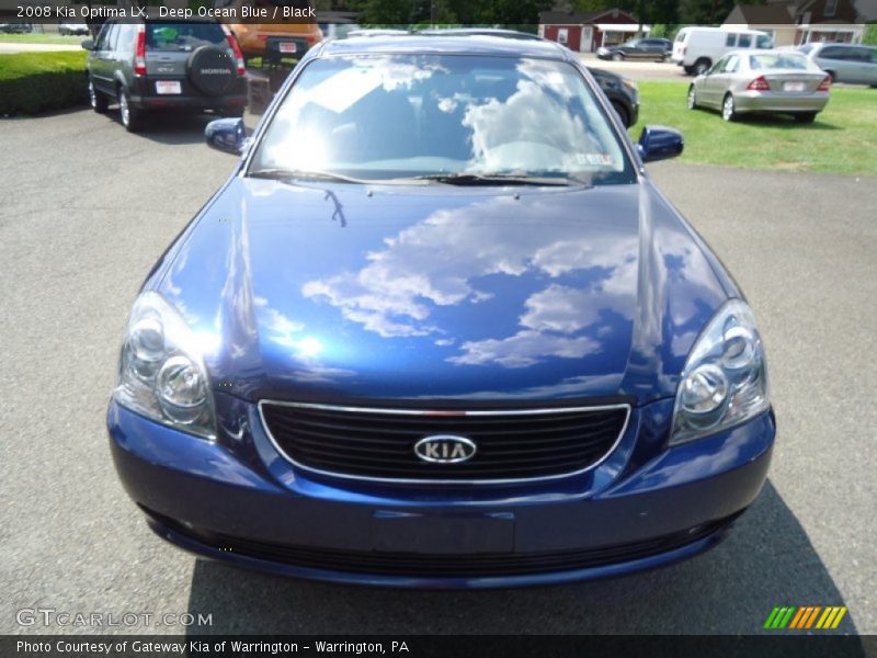 Deep Ocean Blue / Black 2008 Kia Optima LX