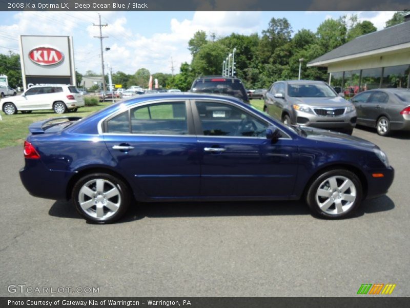 Deep Ocean Blue / Black 2008 Kia Optima LX