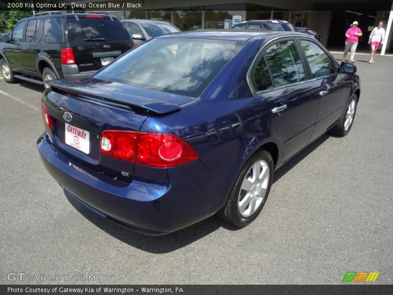 Deep Ocean Blue / Black 2008 Kia Optima LX