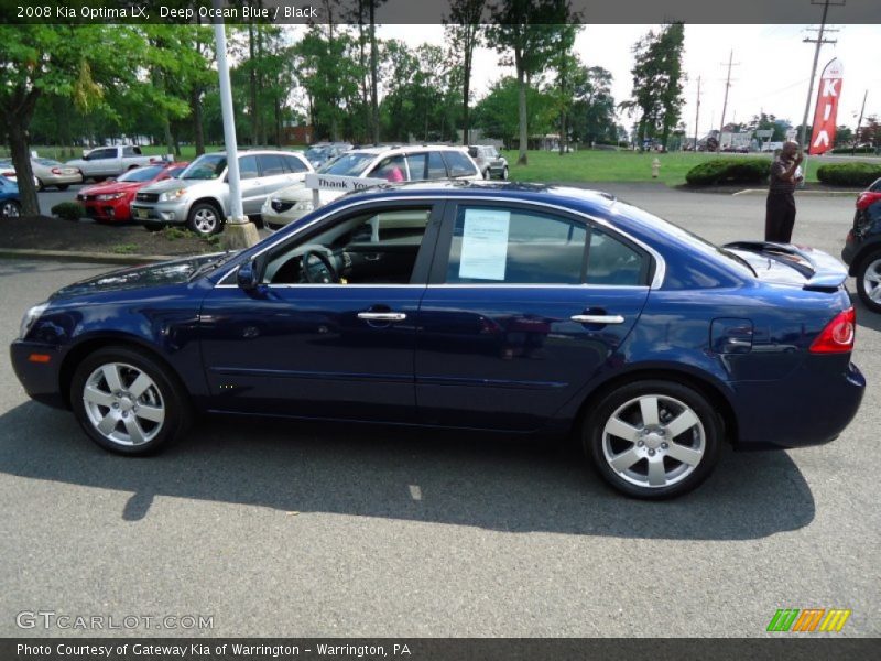Deep Ocean Blue / Black 2008 Kia Optima LX