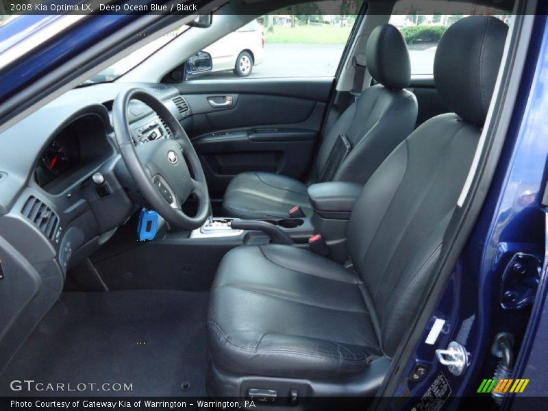Deep Ocean Blue / Black 2008 Kia Optima LX