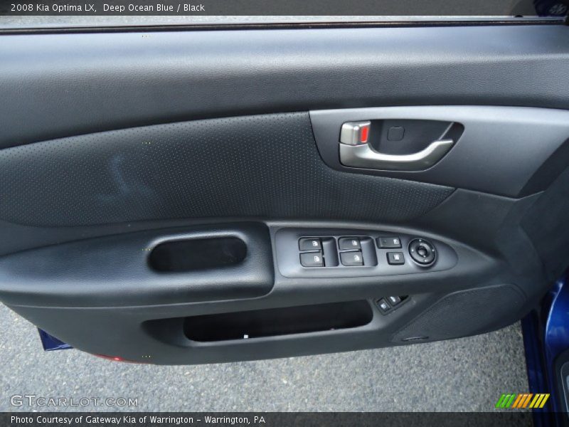 Deep Ocean Blue / Black 2008 Kia Optima LX