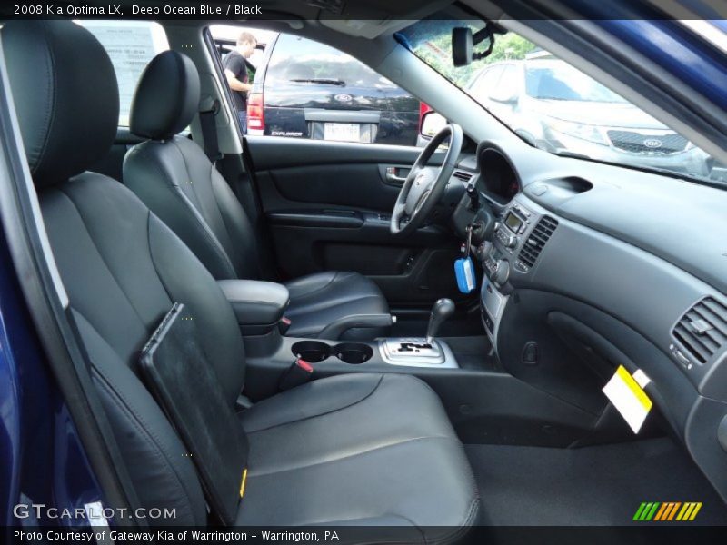 Deep Ocean Blue / Black 2008 Kia Optima LX
