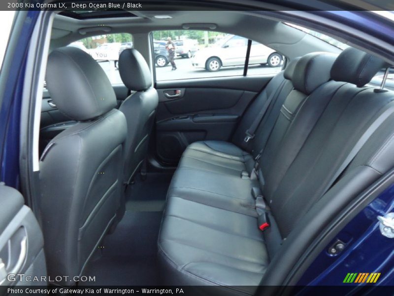 Deep Ocean Blue / Black 2008 Kia Optima LX