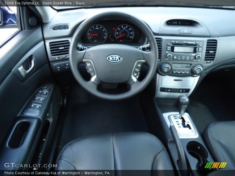 Deep Ocean Blue / Black 2008 Kia Optima LX