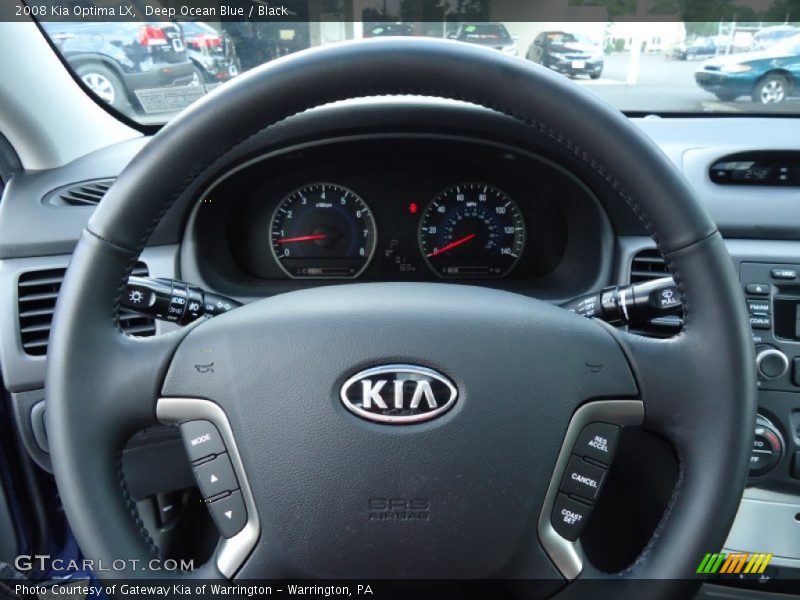 Deep Ocean Blue / Black 2008 Kia Optima LX