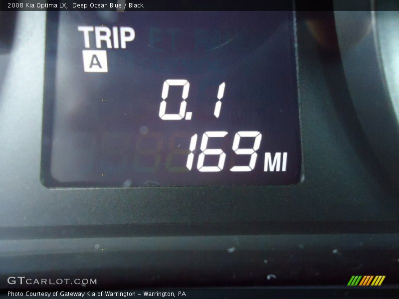 Deep Ocean Blue / Black 2008 Kia Optima LX