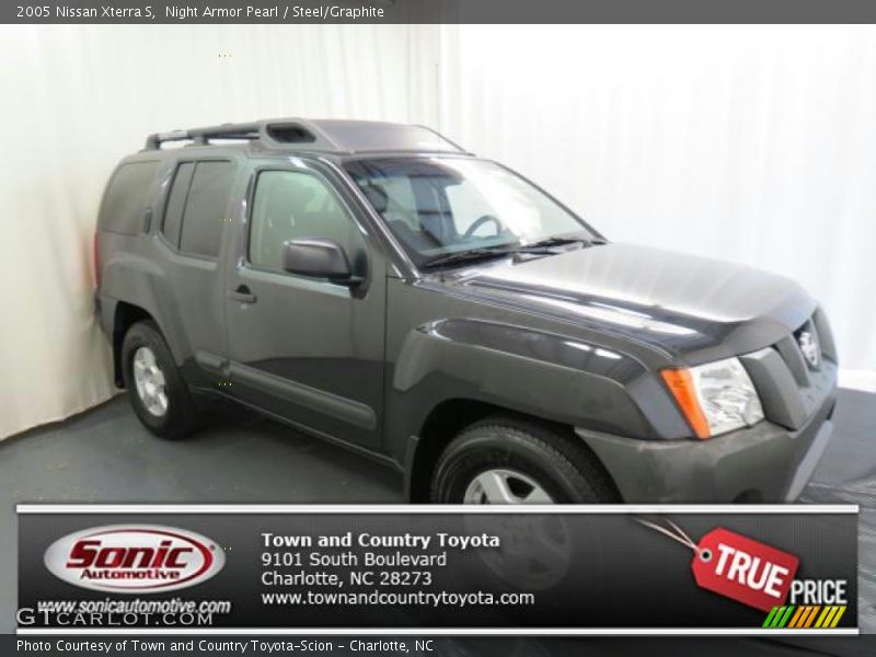 Night Armor Pearl / Steel/Graphite 2005 Nissan Xterra S