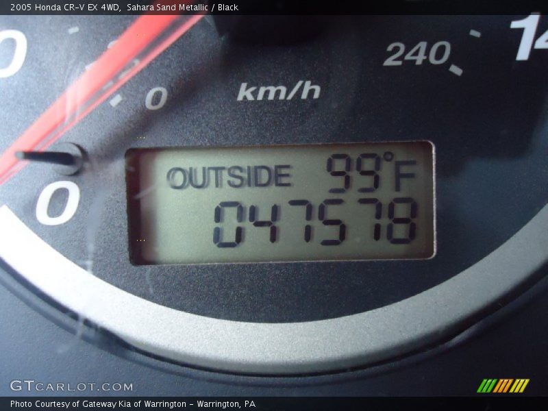 Sahara Sand Metallic / Black 2005 Honda CR-V EX 4WD