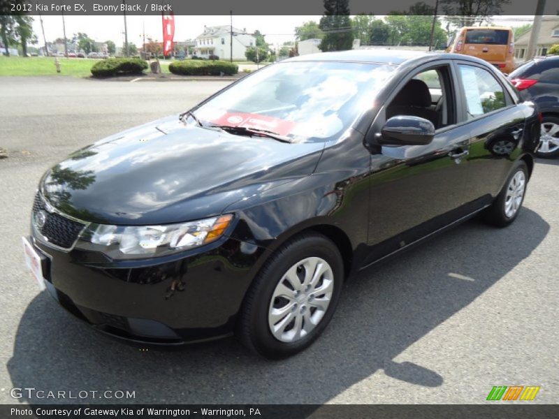 Ebony Black / Black 2012 Kia Forte EX