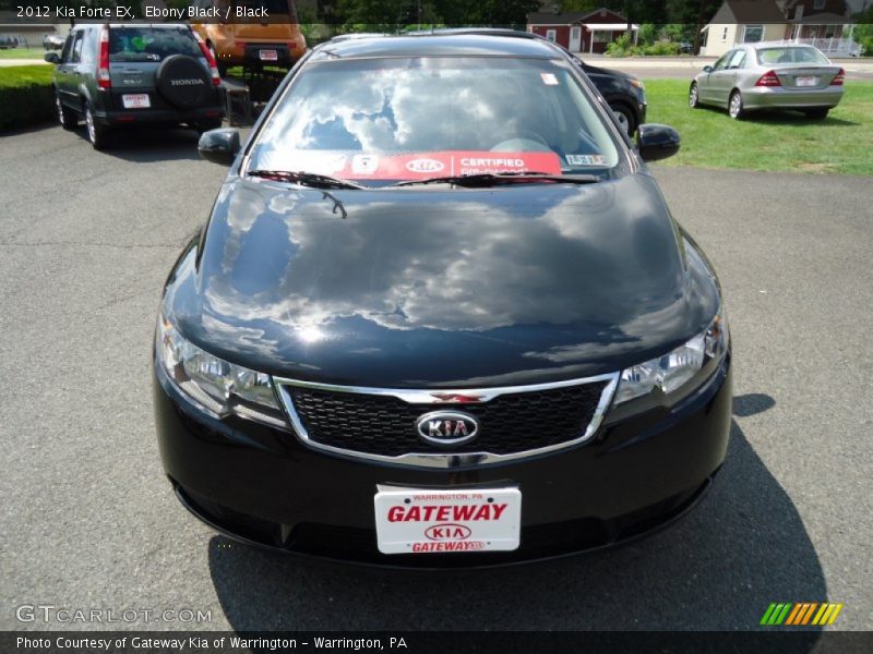 Ebony Black / Black 2012 Kia Forte EX