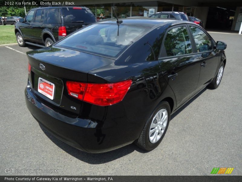 Ebony Black / Black 2012 Kia Forte EX