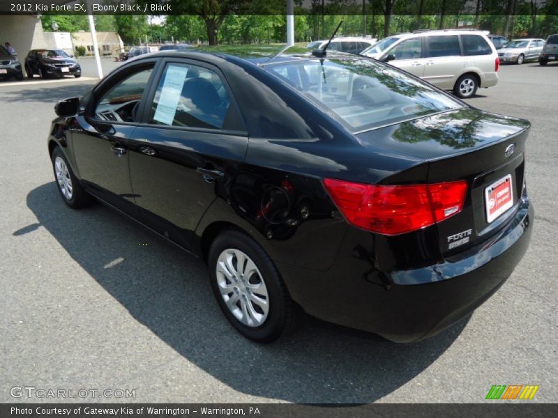 Ebony Black / Black 2012 Kia Forte EX