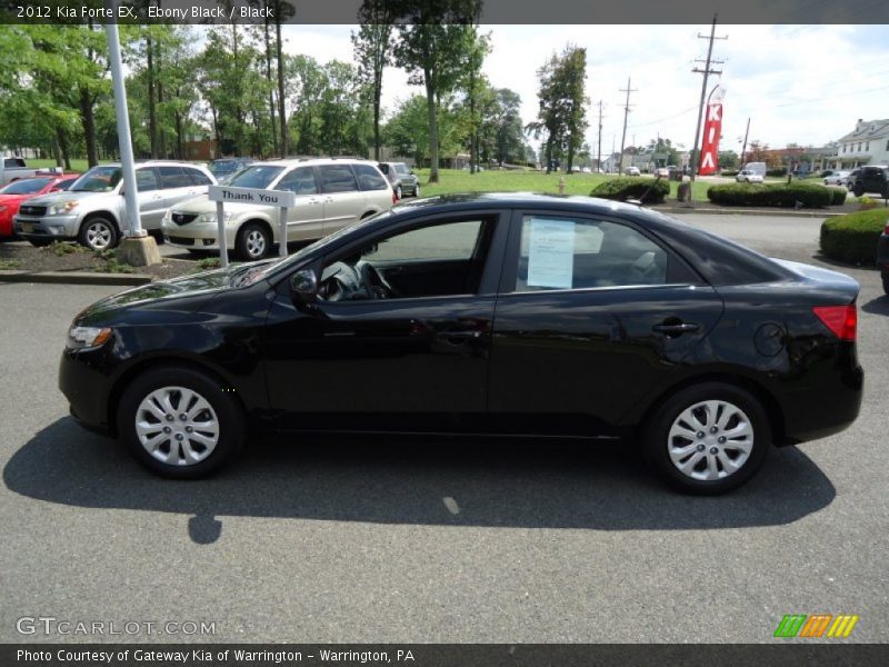 Ebony Black / Black 2012 Kia Forte EX