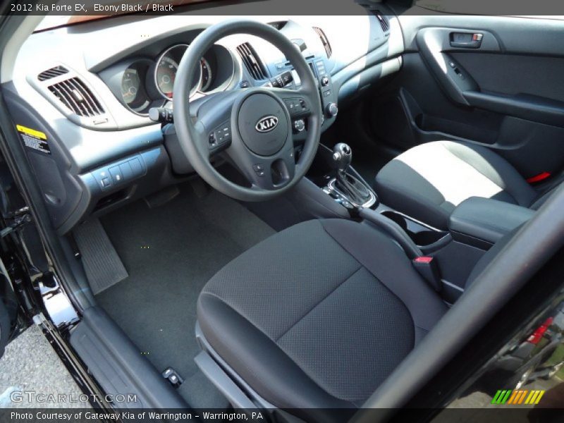Ebony Black / Black 2012 Kia Forte EX
