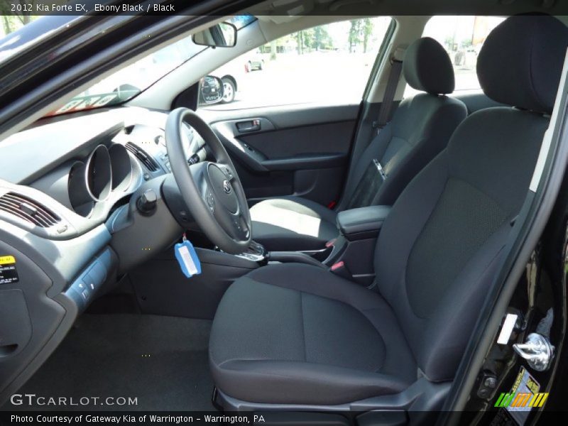 Ebony Black / Black 2012 Kia Forte EX