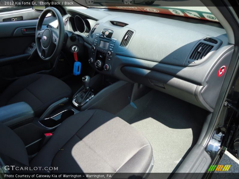 Ebony Black / Black 2012 Kia Forte EX